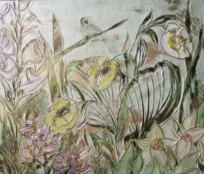 «Цветущая поляна»<br> 2010, 80х95, хм