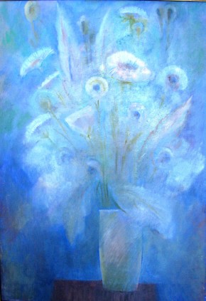 «Синие цветы» <br/>2014 г., 50х80, х.м. 
